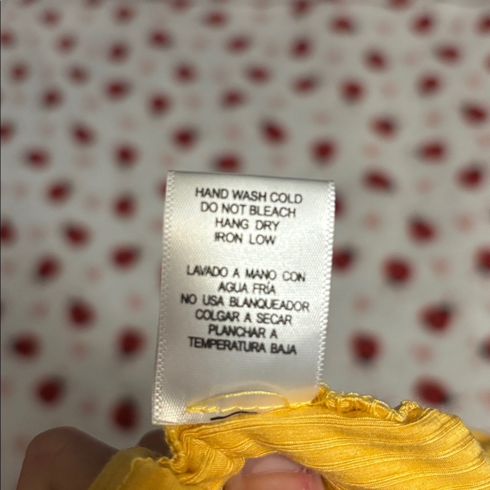 Love Tree Mustard Ribbed Top - Picture 5 of 5